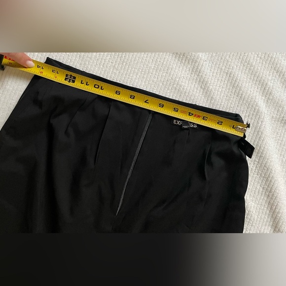 EXPRESS Black Midi Skirt fitted y2k skirt pencil skirt - Picture 9 of 13